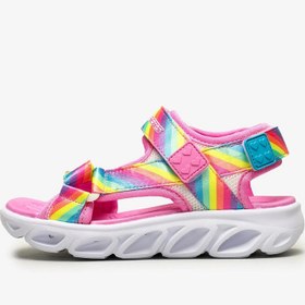 Resim Skechers Hypno-Flash - Rainbow Lights Büyük Kız Çocuk Pembe Sandalet (20218L MLT) 