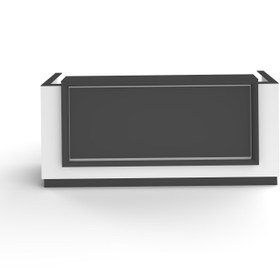 Resim Pierro Ofis Loa Karşılama Bankosu - 160cm / Beyaz - Füme 