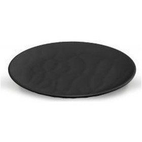 Resim Tria 6 Adet Porelin Rölyefli Seri Yuvarlak Servis Tabağı 23 Cm Siyah 