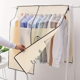 Resim 1 adet Yıkanabilir Giysi Kılıfı Şeffaf Pencere ile, Katlanabilir Depolama, Yan Kayışlar ve Kolay Erişim Giysi Çantaları - Elektrik Gerektirmez, İç/Dış Mekan Kullanımı için Boyut Seçenekleri, Giysi Koruma, Çok Yönlü Organizatör, Dayanıklı Kumaş 