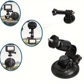 Resim Universal Emme Kupası Montajı - Tripod Adaptörü ve Vidali ile GoPro, AKASO, Dragon Touch, DJI OSMO, Insta360 ile Uyumlu - Pil Gerektirmez - Polietilen Tereftalat Rüzgarlık Tutucu 