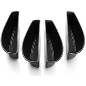 Resim Yunboo Id.4 Id4x/ıd4crozz İçin Kapı Depolama Kutusu Seti, Ön-arka 4 Adet, Plastik, Sıfırdan Kurulum, Organize Edici, Siyah 