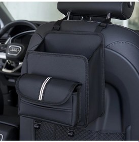 Resim Chuangyinshop H811e 2si1 Araç Koltuğu Depolama Çantası Katlanır Çöp Kutusu Ve Mendillik 