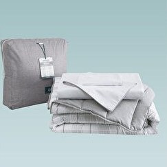 Resim Verno Tek Kişilik Yorgan Set 155x215 Taş 