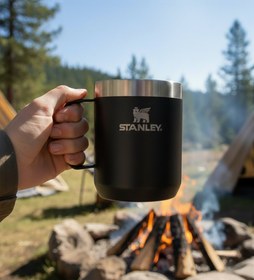 Resim Stanley Siyah Kamp Kupası Classic Legendary 0.23L 