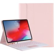 Resim Sunsky YT098B-A Bluetooth Klavye Kılıfı Için iPad Air 4 10.9 Inç (2020) Pembe (Yurt Dışından) 