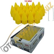 Resim A Kalite Mefsa Bijon Kapağı Sivri 19 Mm Sarı 20 Li Set 