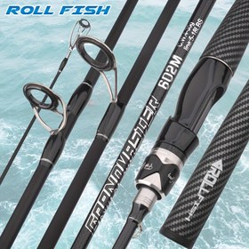 Resim ROLLFISH Pro Evrensel Olta - 1.8m-2.7m | Ergonomik Tutma Sapı ile Yüksek Hassasiyetli Karbon Fiber Tasarım | Döner ve Dökme Uyumlu | Taşınabilir Seyahat Balıkçılık Ekipmanı | Tatlı ve Tuzlu Suyun İdeal Yöntemi | Yetişkin Balıkçılar İçin Siyah, Hafif Eylem Olta, Balıkçılık Ekipmanı | Ergonomik Tutma Sapı | Kompakt Olta 