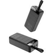 Resim 50.000 Mah Powerbank Hızlı Şarj Destekli Led Ekranlı Fenerli Pratik Kullanım Çok Renkli 