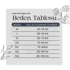 Resim Lüx Polar Cepli Kışlık Kadın Pijama Altı Tek Alt Ra1 Gri 