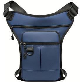Resim Tcherchı Motosiklet İçin Açık Hava Taktik Bel Bel Çantası Mavi 