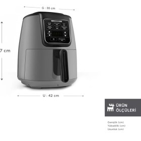 Resim Özbience Air Pro Cook Xl 2-In-1 Konuşan Airfryer, Sağlıklı ve Pratik Pişirme 