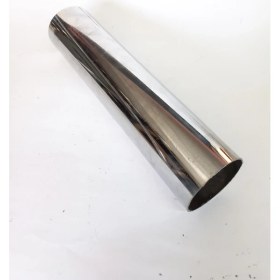 Resim Egzozcum 51 Mm. Düz Nikelaj Boru Egzoz Eksoz Çıkışı 