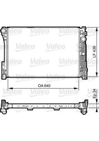 Resim Mercedes E220 W212 Motor Radyatoru 2009-2013 Valeo 735292 