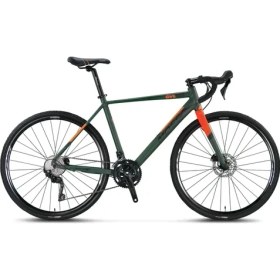 Resim Mosso GVL700-GRX400 Erkek Yarış Bisikleti 500H Hd 28 Jant 20 Vites Haki Turuncu 