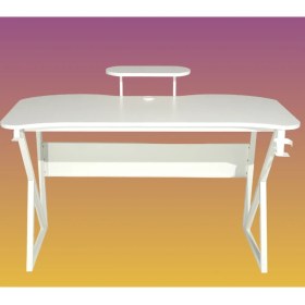 Resim Özel Tasarım Oyuncu Masası 135 cm Bardaklık ve Kulaklık Tutucu Hediye 