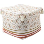 Resim Suntek Kabarık Örtü Püsküllü Dört Köşeli Kırmızı Kırmızı 