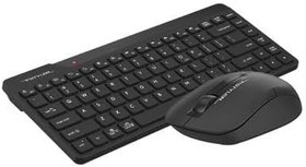 Resim A4 Tech FG2200 AIR2 Mini Kablosuz Klavye Mouse Seti, Usb, Siyah 