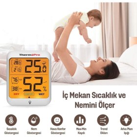 Resim ThermoPro Tp53 Termometre Iç Mekan Dijital Sıcaklık Ve Nem Ölçer 
