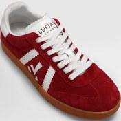 Resim Lufian Nelson Kırmızı Nubuk Erkek Hakiki Deri Spor Ayakkabı Kırmızı 