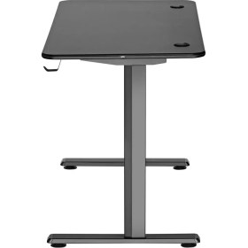 Resim Viyero Warden T-Ayak 360° RGB Karbon-Fiber Oyuncu Masası 18mm 136x60x75CM GD-13608-2-BLK 