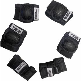 Resim Speq Dizlik Dirseklik Koruma Seti Bisiklet Paten Kaykay Xs Beden - Siyah 
