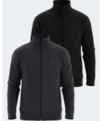 Resim Slazenger Kadmos 2 Li Set Erkek Siyah - Koyu Gri Sweatshirt Siyah - Koyu Gri 