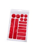 Resim Geeksen Kızıl Çocuk Bisikleti Yansıtıcı Sticker Seti - Gece Sürüşü Güvenliği İçin Parlak Dekoratif Aksesuarlar Çok Renkli 