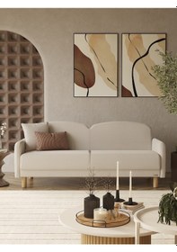 Resim Eco Bohem Kanepe, 3 Lü Koltuk, Salon Oturma Odası Üçlü Kanepe 