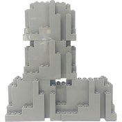 Resim 4 adet Dağlar Tepeler Yapı Blokları DIY Oyuncakları MOC Aksesuarları Temel Bileşenler Vahşi Parklar İnşaat Modeli Tuğlalar Dekorasyon Sahne Oyuncakları Yaratıcı Blok Seti 6082 