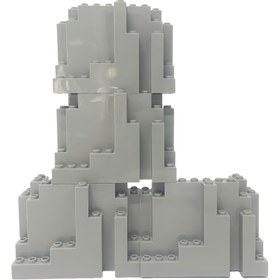 Resim 4 adet Dağlar Tepeler Yapı Blokları DIY Oyuncakları MOC Aksesuarları Temel Bileşenler Vahşi Parklar İnşaat Modeli Tuğlalar Dekorasyon Sahne Oyuncakları Yaratıcı Blok Seti 6082 