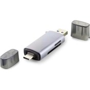 Resim Card Reader Usb3.0 + Type-C All In One Gri HDX7031 