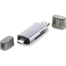 Resim Card Reader Usb3.0 + Type-C All In One Gri HDX7031 
