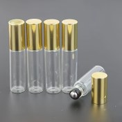 Resim 5 adet 5ml Premium Rollerball Parfüm Şişeleri - Zarif, Doldurulabilir ve Taşınabilir Metalik Kapaklarla Cam Atomizer - Seyahat ve Günlük Kullanım için İdeal, Parfüm Difüzörü|Şık Şişe Tasarımı|Cam Şişeler 