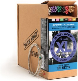 Resim D'Addario EXL115-B25 XL Nickel Elektro Gitar Teli - Medium (11-49) (25'li Paket) 