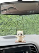 Resim CEBECİOTO SALINCAKTA SALLANAN SEVİMLİ AYICIK AYNA SÜSÜ OTO AKSESUAR 