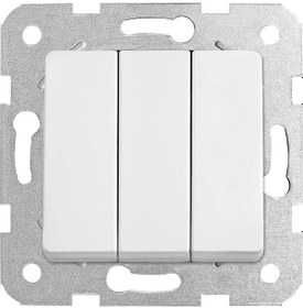 Resim Viko Linnera/rollina Beyaz Üçlü Anahtar Çerçevesiz - 90440068 