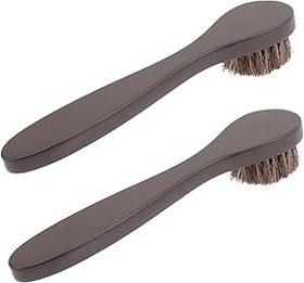 Resim SOIMISS 2 Adet Uzun Saplı Ayakkabı Fırçası Yumuşak Kıllı Ayakkabı Fırçası Çizme Bakım Fırçaları Kumaş Yıkama Fırçası Önyükleme Cilası Fırçası Ahşap Aplikatör Fırçası Kürk 
