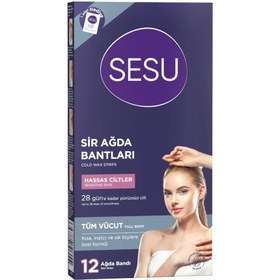 Resim Tüm Vücut Ağda Bandı Hassas Ciltler 12'li - STD / STD 