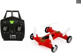 Resim Uzaktan Kumandalı Şarjlı Kırmızı Araba/Quadcopter 