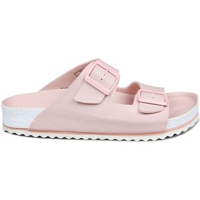 Resim Jump 50003 Somon Pembe Çift Tokalı Günlük Kadın Terliği 