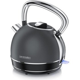 Resim Arendo Retro Su Isıtıcısı 1.7l, 2200W, Kireç Filtresi, Paslanmaz Çelik, Otomatik Kapanma 