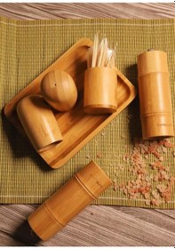 Resim Atbyhome Standlı Tuzluk Biberlik Öğütücü Değirmen Seti 6 Parça 