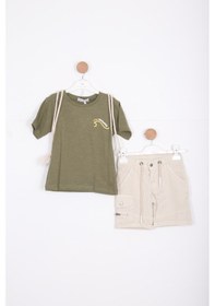 Resim Xo Kids Erkek Çocuk Alt Üst Şort Takım 2-7 Yaş 3145 Yeşil 