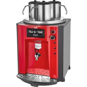 Resim Remta 3 Demlikli 40 Lt Premium Jumbo Çay Makinesi Kırmızı - DE10P 
