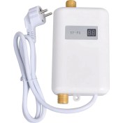 Resim Anında Su Isıtıcı 3800W Mini Elektrik Tankları Sıcak Su Isıtıcı Dijital Ekran Banyo Mutfak Yıkaması Ab Fişi (Yurt Dışından) 