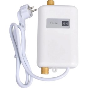 Resim Anında Su Isıtıcı 3800W Mini Elektrik Tankları Sıcak Su Isıtıcı Dijital Ekran Banyo Mutfak Yıkaması Ab Fişi (Yurt Dışından) 