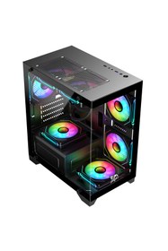 Resim Gameagle Tornado Bilgisayar Kasası + 750w + 80 Power + 240 Mm Sıvı Soğutma Siyah 