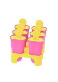 Resim 6lı Dondurma Kalıbı Pembe Sarı 