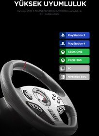 Resim Rampage V900-S PS3/PS4/PC/Xbox Pedallı Oyuncu Direksiyonu 